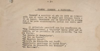 Currículum Vitae de Elena Torres